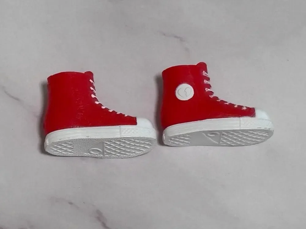 Lol Surprise Omg Doll Accessory Tough Dude Boi Boy Red Converse Shoes Sneakers